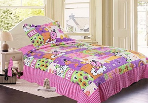 girls' bedding set, comforter set
