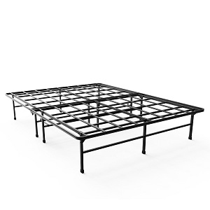 Zinus 14 Inch Elite SmartBase Mattress Foundation / for Big & Tall / Extra Strong Support / Platform Bed Frame / Box Spring Replacement / Sturdy / Quiet Noise Free / Non-Slip, Full Ac28