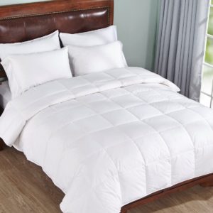 Lightweight Warm White Down Comforter , Full/Queen Size