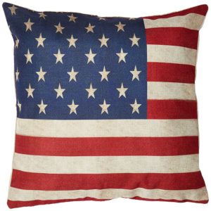 Red White Blue US Flag Decorative Throw Pillow Case Cushion Cover