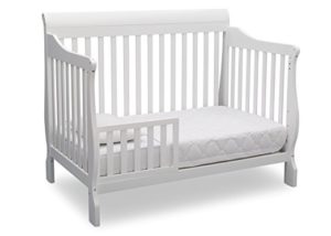 Delta Children Canton 4- in-1 Convertible Crib, Bianca,White