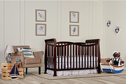 Dream On Me Violet 7 in 1 Convertible Life Style Crib, Espresso - Best Cribs for Babies and Safest Crib on the Market
