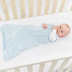 Best Baby Sleep Sack - HALO SleepSack Micro-Fleece Wearable Blanket, Baby Blue, Medium