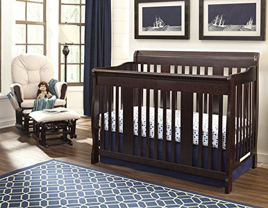 Stork Craft Tuscany 4-in-1 Convertible Crib, Espresso - StorkCraft Best Cribs for Babies and Safest Crib on the Market