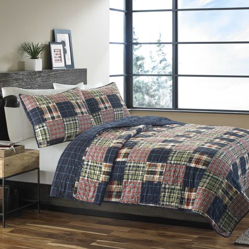 Eddie Bauer 215640 Madrona Cotton Quilt Set, Full-Queen