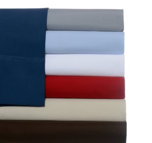 Eddie Bauer Performance Microfiber Sheet Set, Twin, Solid, Dusted Indigo 2