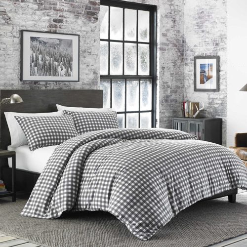 Eddie Bauer Preston Comforter Set, Full-Queen, Dark Grey
