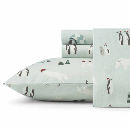 Best Flannel Sheets 2019 - Eddie Bauer Winter Gathering King Flannel Sheet Sets, King, Green at Lux Comfy Bedding