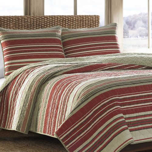 Eddie Bauer Yakima Valley Cotton Quilt Set, King, Red