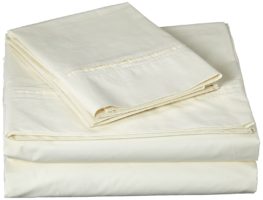 Best Percale Sheets Reviews 2019 of Best Egyptian Cotton Percale Sheets 350 Thread Count Deep Pocket Sheet Set Queen Light Ivory at Lux Comfy Bedding