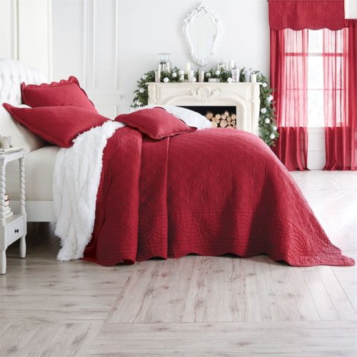 Burgundy Bedspreads - Brylanehome Florence Bedspread (Burgundy,King)