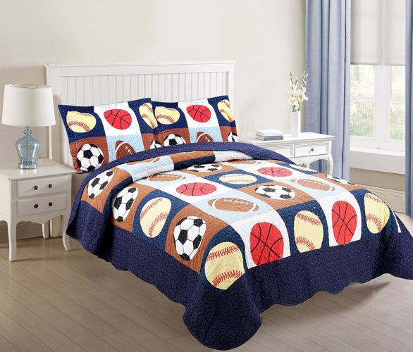 Red White and Blue Boys Bedding
