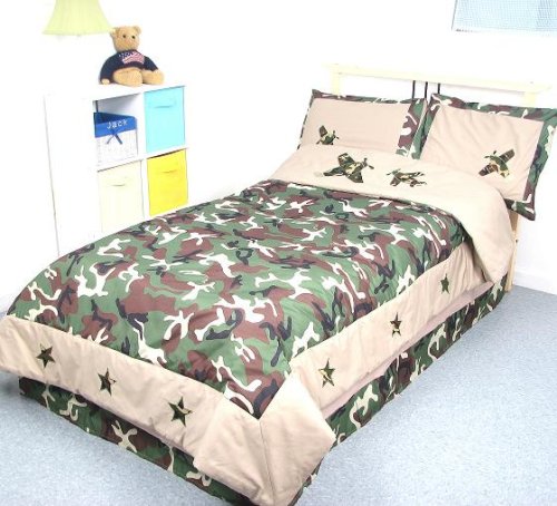 Military Camo Bedding Sets - Camouflage Army Boy Twin Kids Childrens Bedding Set 5 pcsDeal Specal