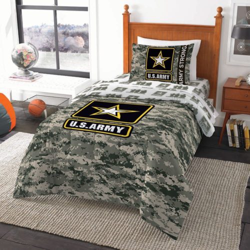 United States Army, Camo Twin Comforter, 64 in x 86 in