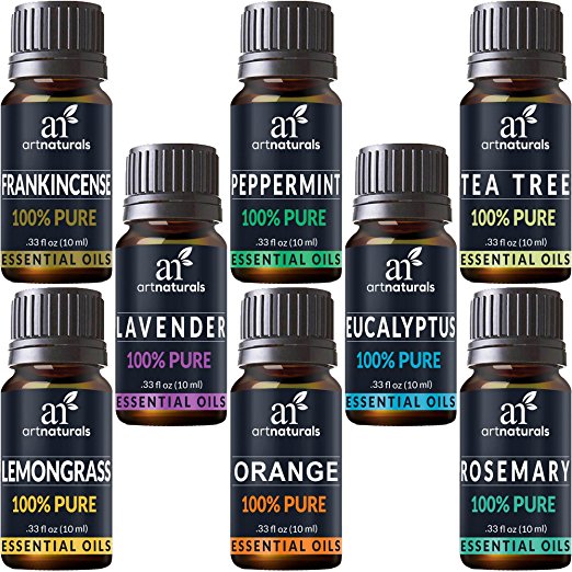 ArtNaturals Aromatherapy Top 8 Essential Oils, 100% Pure of The Highest Quality, Peppermint-Tee