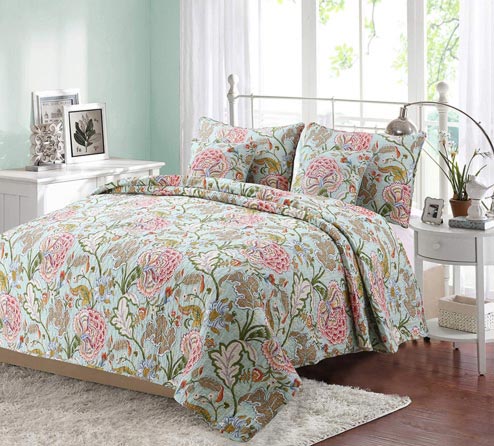 Cozy pink and Green bedding sets by Cozy Line