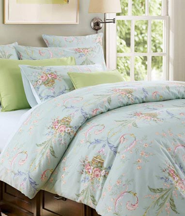 Softta Luxury European Floral Bedding Green Queen Size 3 pcs 1 Duvet Cover+ 2 Pillowcases 100% Egyptian Cotton 800 TC