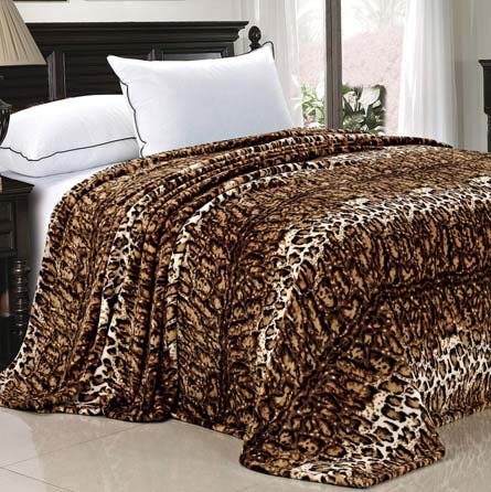Home Soft Things Boon Light Weight Animal Safari Style ML Leopard Printed Flannel Fleece Blanket (Queen) at luxcomfybedding.com