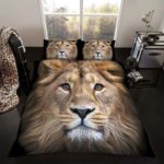 Lion King Size Duvet Cover and Pillowcase Set at luxcomfybedding.com