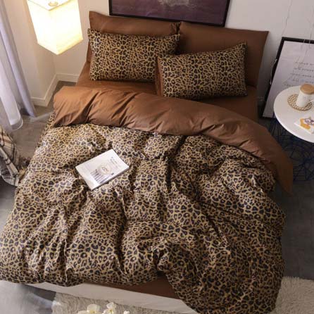 Siluoyu 3 Pieces Duvet Cover Set 100% Natural Cotton King Size Leopard Print Bedding Set 1 Duvet Cover 2 Pillowcases Luxury Quality Soft Breathable Comfortable Durable with Zipper Ties at luxcomfybedding.com