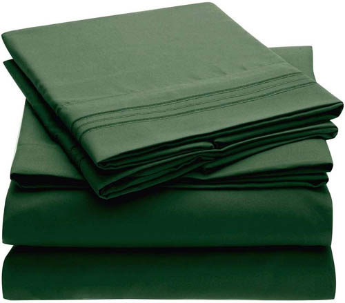 Emerald Green Bedding Mellanni Bed Sheet Set.